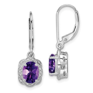 Sterling Silver Earrings Style QE10151AM - Classique Jewelry Inc.