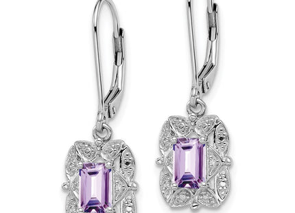 Sterling Silver Earrings Style QE10165PQ - Classique Jewelry Inc.