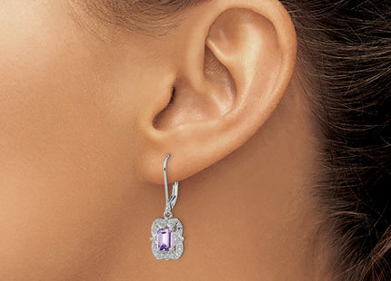 Sterling Silver Earrings Style QE10165PQ - Classique Jewelry Inc.