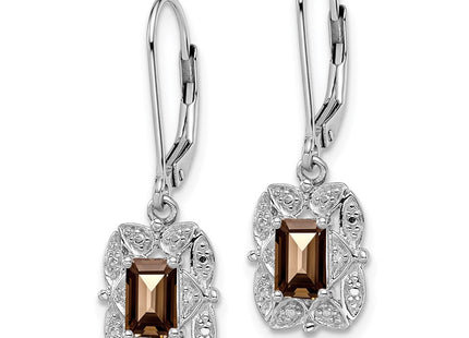 Sterling Silver Earrings Style QE10165SQ - Classique Jewelry Inc.