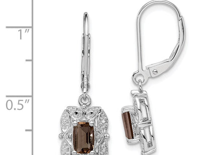 Sterling Silver Earrings Style QE10165SQ - Classique Jewelry Inc.
