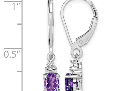 Sterling silver diamond earrings, further view