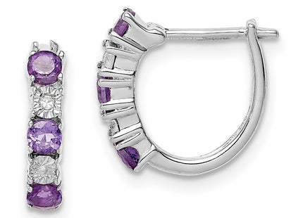 Sterling Silver Earrings Style QE10209AM - Classique Jewelry Inc.