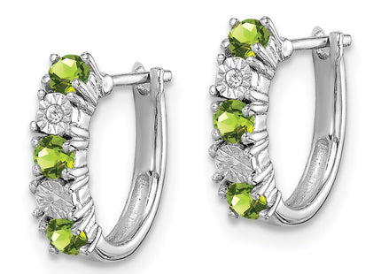 Sterling Silver Earrings Style QE10209PE - Classique Jewelry Inc.
