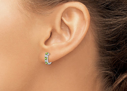 Sterling Silver Earrings Style QE10209PE - Classique Jewelry Inc.