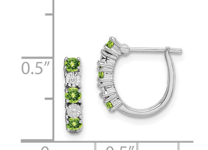 Sterling Silver Earrings Style QE10209PE - Classique Jewelry Inc.