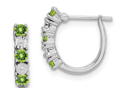 Sterling Silver Earrings Style QE10209PE - Classique Jewelry Inc.