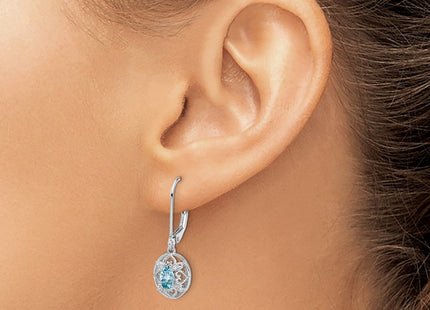 Sterling Silver Earrings Style QE10231BT - Classique Jewelry Inc.