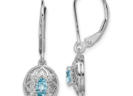 Sterling Silver Earrings Style QE10231BT - Classique Jewelry Inc.