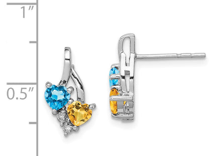 Sterling Silver Earrings Style QE10259 - Classique Jewelry Inc.