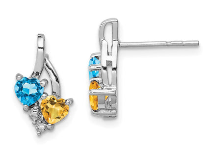 Sterling Silver Earrings Style QE10259 - Classique Jewelry Inc.