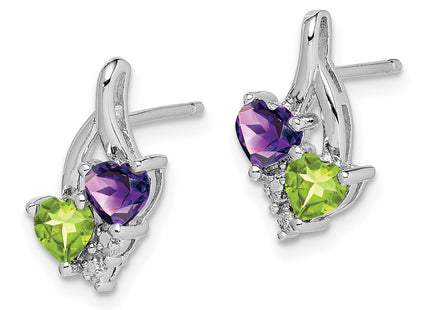 Sterling Silver Earrings Style QE10260AM - Classique Jewelry Inc.