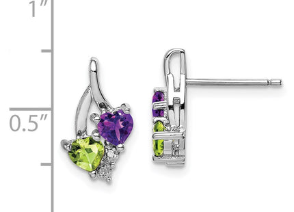 Sterling Silver Earrings Style QE10260AM - Classique Jewelry Inc.