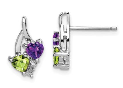 Sterling Silver Earrings Style QE10260AM - Classique Jewelry Inc.