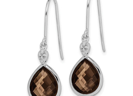 Sterling Silver Earrings Style QE10303SQ - Classique Jewelry Inc.