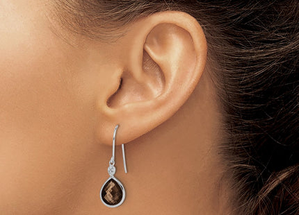 Sterling Silver Earrings Style QE10303SQ - Classique Jewelry Inc.