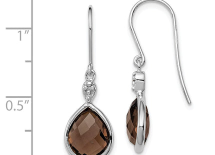 Sterling Silver Earrings Style QE10303SQ - Classique Jewelry Inc.