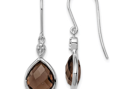 Sterling Silver Earrings Style QE10303SQ - Classique Jewelry Inc.