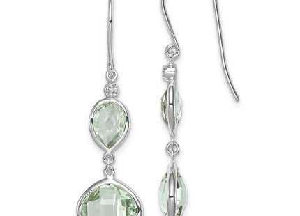 Sterling Silver Earrings Style QE10307AG - Classique Jewelry Inc.