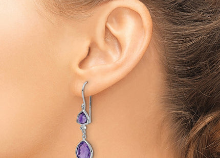 Sterling Silver Earrings Style QE10309AM - Classique Jewelry Inc.