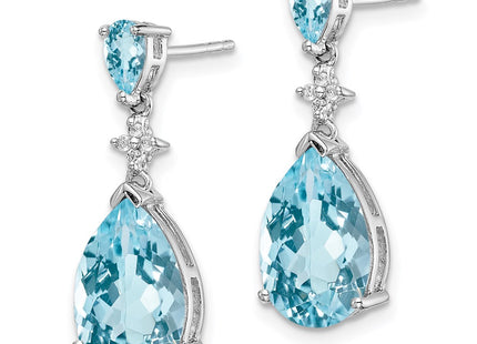 Sterling Silver Earrings Style QE10342BT - Classique Jewelry Inc.