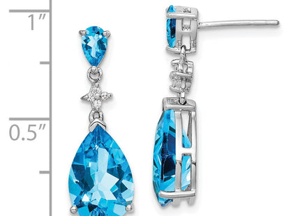 Sterling Silver Earrings Style QE10342BT - Classique Jewelry Inc.