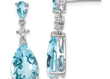 Sterling Silver Earrings Style QE10342BT - Classique Jewelry Inc.