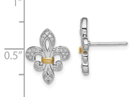 Sterling Silver Earrings Style QE10431 - Classique Jewelry Inc.