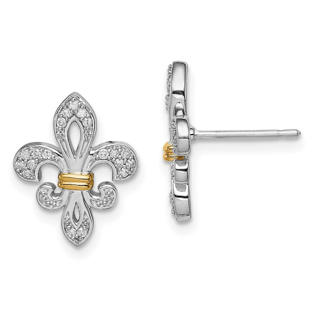 Sterling Silver Earrings Style QE10431 - Classique Jewelry Inc.
