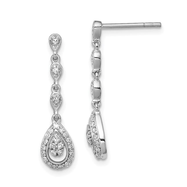 Sterling Silver Earrings Style QE10514 - Classique Jewelry Inc.