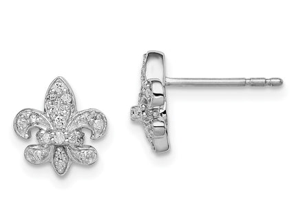 Sterling Silver Earrings Style QE10612 - Classique Jewelry Inc.