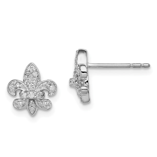 Sterling Silver Earrings Style QE10612 - Classique Jewelry Inc.