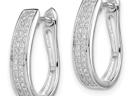 Sterling Silver Earrings Style QE10633 - Classique Jewelry Inc.