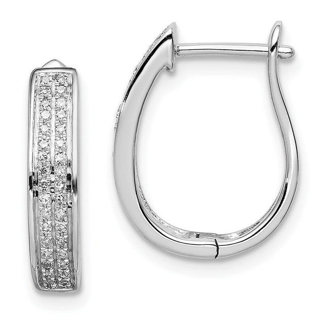 Sterling Silver Earrings Style QE10633 - Classique Jewelry Inc.