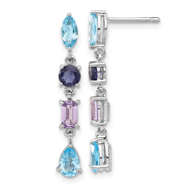 Sterling Silver Earrings Style QE10975X - Classique Jewelry Inc.