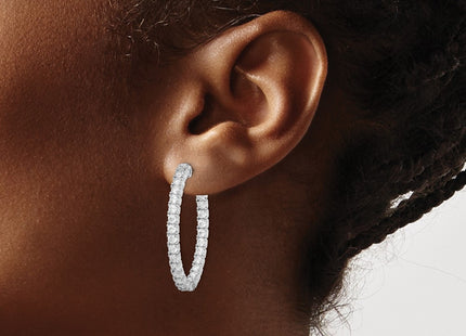 Sterling Silver Earrings Style QE11061 - Classique Jewelry Inc.