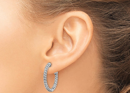Sterling Silver Earrings Style QE11064 - Classique Jewelry Inc.