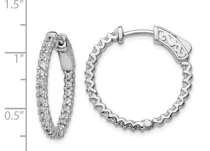 Sterling Silver Earrings Style QE11064 - Classique Jewelry Inc.