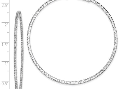 Sterling Silver Earrings Style QE11065 - Classique Jewelry Inc.