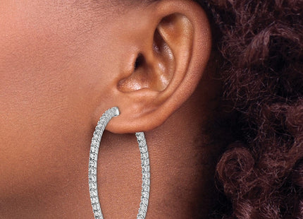 Sterling Silver Earrings Style QE11066 - Classique Jewelry Inc.