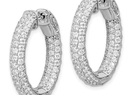 Sterling Silver Earrings Style QE11076 - Classique Jewelry Inc.