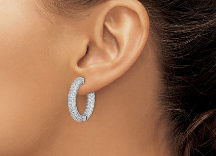 Sterling Silver Earrings Style QE11077 - Classique Jewelry Inc.
