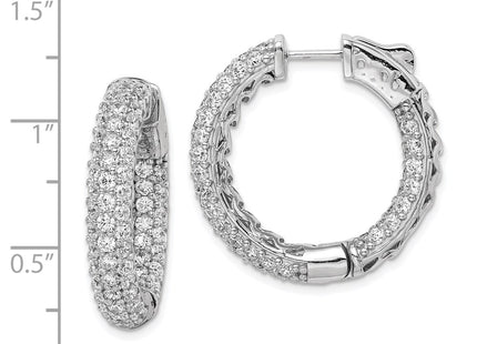 Sterling Silver Earrings Style QE11077 - Classique Jewelry Inc.