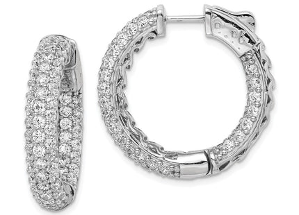 Sterling Silver Earrings Style QE11077 - Classique Jewelry Inc.