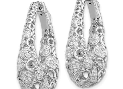 Sterling Silver Earrings Style QE11079 - Classique Jewelry Inc.