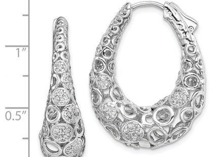 Sterling Silver Earrings Style QE11079 - Classique Jewelry Inc.