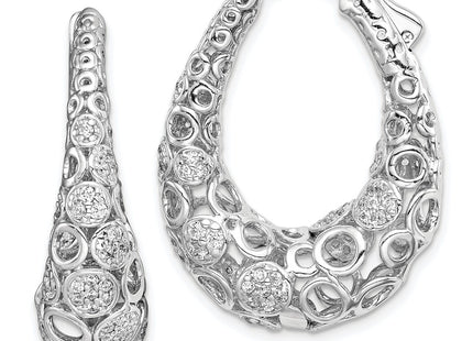 Sterling Silver Earrings Style QE11079 - Classique Jewelry Inc.