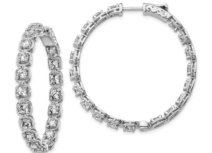 Sterling Silver Earrings Style QE11263 - Classique Jewelry Inc.