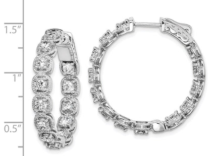 Sterling Silver Earrings Style QE11264 - Classique Jewelry Inc.