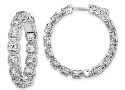 Sterling Silver Earrings Style QE11264 - Classique Jewelry Inc.